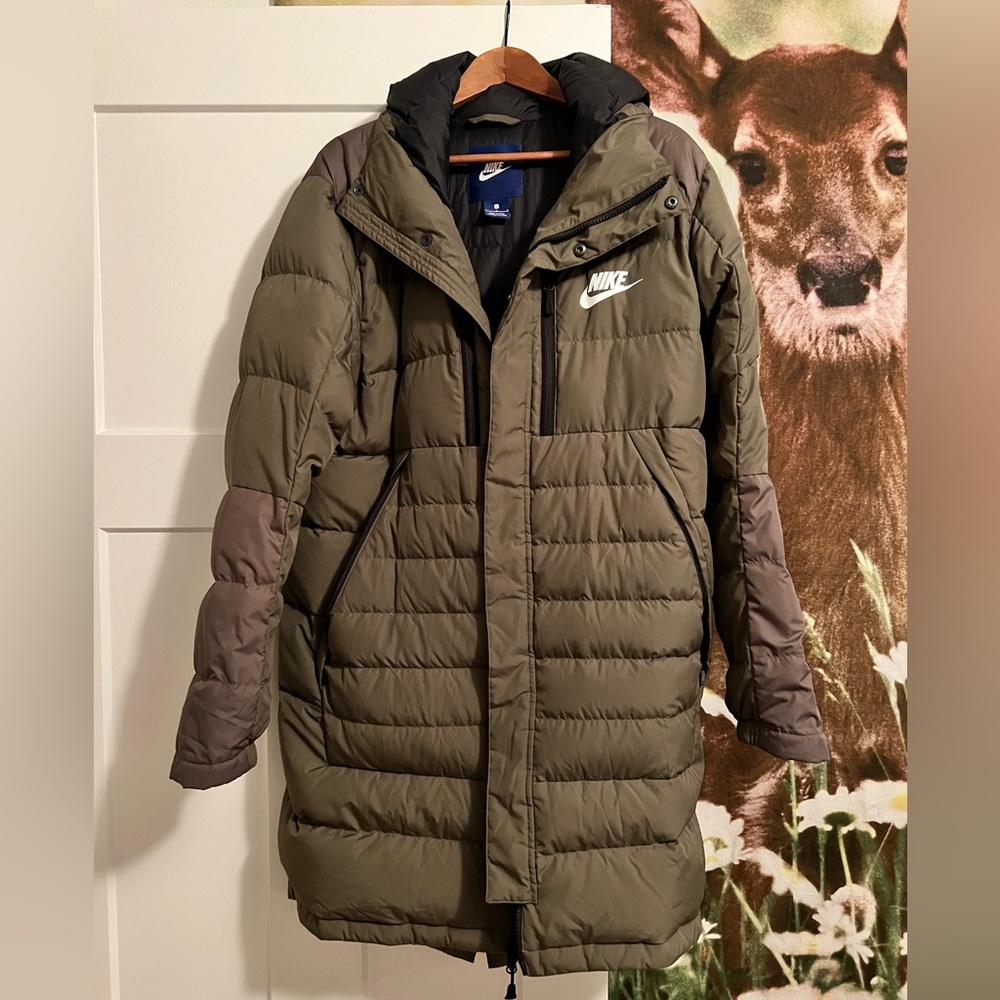 Nike NSW AV15 Army Green Long Men’s Parka